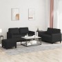 Set Sofas mit Kissen 3 Stück Kunstleder schwarz von , Sofas - Ref: Foro24-3201755, Preis: 562,14 €, Rabatt: %