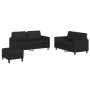 Set Sofas mit Kissen 3 Stück Kunstleder schwarz von , Sofas - Ref: Foro24-3201755, Preis: 562,14 €, Rabatt: %