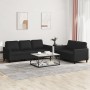 Set Sofas mit 2 Stück Kissen Kunstleder schwarz von , Sofas - Ref: Foro24-3201760, Preis: 537,91 €, Rabatt: %