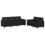 Set Sofas mit 2 Stück Kissen Kunstleder schwarz von , Sofas - Ref: Foro24-3201760, Preis: 537,91 €, Rabatt: %