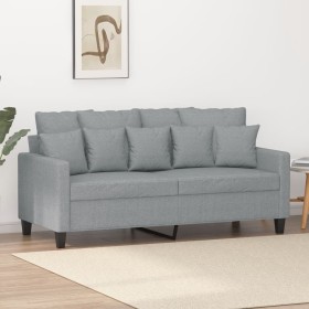 Light gray fabric 2-seater sofa, 140 cm by , Sofas - Ref: Foro24-359267, Price: 242,99 €, Discount: %