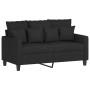 4-piece black fabric sofa set with cushions by , Sofas - Ref: Foro24-3201644, Price: 741,35 €, Discount: %