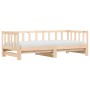 Sofá cama nido madera maciza de pino 80x200 cm de , Camas y somieres - Ref: Foro24-836159, Precio: 166,01 €, Descuento: %