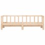 Trundle sofa bed solid pine wood 80x200 cm by , Beds and slatted bases - Ref: Foro24-836159, Price: 166,01 €, Discount: %