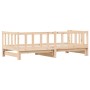 Sofá cama nido madera maciza de pino 80x200 cm de , Camas y somieres - Ref: Foro24-836159, Precio: 166,01 €, Descuento: %