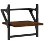 Wall shelves with 2 oak brown bars 30x25x30 cm by , Shelves and shelves - Ref: Foro24-836237, Price: 16,37 €, Discount: %