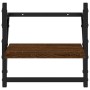 Wall shelves with 2 oak brown bars 30x25x30 cm by , Shelves and shelves - Ref: Foro24-836237, Price: 16,37 €, Discount: %