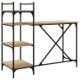 Computer desk with Sonoma oak shelves 120x47x109 cm by , Desks - Ref: Foro24-836214, Price: 74,46 €, Discount: %