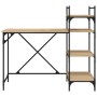 Computer desk with Sonoma oak shelves 120x47x109 cm by , Desks - Ref: Foro24-836214, Price: 74,46 €, Discount: %