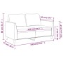 2-Sitzer-Sofa aus Kunstleder cremefarben 120 cm von , Sofas - Ref: Foro24-359329, Preis: 223,99 €, Rabatt: %