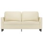 2-Sitzer-Sofa aus Kunstleder in der Farbe Creme 140 cm von , Sofas - Ref: Foro24-359334, Preis: 247,57 €, Rabatt: %