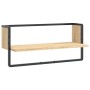 Wall shelf with Sonoma oak bar 65x25x30 cm by , Shelves and shelves - Ref: Foro24-836289, Price: 20,62 €, Discount: %