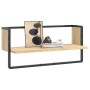 Wall shelf with Sonoma oak bar 65x25x30 cm by , Shelves and shelves - Ref: Foro24-836289, Price: 20,62 €, Discount: %