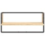 Wall shelf with Sonoma oak bar 65x25x30 cm by , Shelves and shelves - Ref: Foro24-836289, Price: 20,62 €, Discount: %