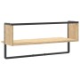 Wall shelf with Sonoma oak bar 65x25x30 cm by , Shelves and shelves - Ref: Foro24-836289, Price: 20,62 €, Discount: %