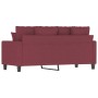 Two-seater red wine fabric sofa, 140 cm by , Sofas - Ref: Foro24-359273, Price: 242,99 €, Discount: %