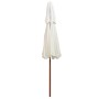 Two-story parasol 270x270 cm cream white wooden stick by vidaXL, Umbrellas - Ref: Foro24-42964, Price: 100,35 €, Discount: %