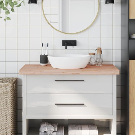 Solid beech wood bathroom countertop 100x60x4 cm by , Countertops - Ref: Foro24-355994, Price: 104,99 €, Discount: %