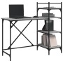 Sonoma grauer Computertisch mit Regalen 120x47x109 cm von , Schreibtische - Ref: Foro24-836216, Preis: 72,99 €, Rabatt: %