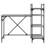 Computer desk with Sonoma gray shelves 120x47x109 cm by , Desks - Ref: Foro24-836216, Price: 74,05 €, Discount: %