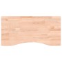 Solid beech wood desktop board 80x(36-40)x2.5 cm by , Desk accessories and products - Ref: Foro24-356038, Price: 34,84 €, Dis...