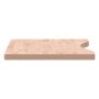 Solid beech wood desktop board 80x(36-40)x2.5 cm by , Desk accessories and products - Ref: Foro24-356038, Price: 34,84 €, Dis...