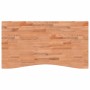 Solid beech wood desktop board 110x(55-60)x1.5 cm by , Desk accessories and products - Ref: Foro24-356052, Price: 38,99 €, Di...