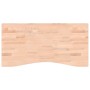 Schreibtischplatte aus massivem Buchenholz 100x(45-50)x4 cm von , Schreibtischzubehör und Produkte - Ref: Foro24-356044, Prei...