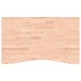 Schreibtischplatte aus massivem Buchenholz 100x(55-60)x4 cm von , Schreibtischzubehör und Produkte - Ref: Foro24-356046, Prei...