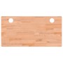 Solid beech wood desktop board 110x55x4 cm by , Desk accessories and products - Ref: Foro24-356090, Price: 70,93 €, Discount: %