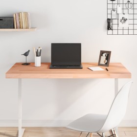 Solid beech wood desktop board 110x60x4 cm by , Desk accessories and products - Ref: Foro24-356092, Price: 76,59 €, Discount: %