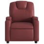 Sillón reclinable de cuero sintético rojo tinto de , Sillones - Ref: Foro24-372393, Precio: 216,31 €, Descuento: %