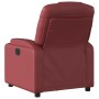 Sillón reclinable de cuero sintético rojo tinto de , Sillones - Ref: Foro24-372393, Precio: 216,31 €, Descuento: %