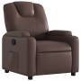 Sillón reclinable de cuero sintético marrón de , Sillones - Ref: Foro24-372391, Precio: 214,80 €, Descuento: %