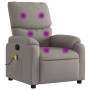 Reclining taupe gray fabric massage chair by , Armchairs - Ref: Foro24-373430, Price: 251,89 €, Discount: %