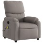 Reclining taupe gray fabric massage chair by , Armchairs - Ref: Foro24-373430, Price: 251,89 €, Discount: %