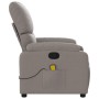 Reclining taupe gray fabric massage chair by , Armchairs - Ref: Foro24-373430, Price: 251,89 €, Discount: %