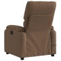 Reclining massage chair in brown fabric by , Armchairs - Ref: Foro24-373426, Price: 220,99 €, Discount: %