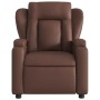 Sillón reclinable de cuero sintético marrón de , Sillones - Ref: Foro24-372429, Precio: 236,54 €, Descuento: %