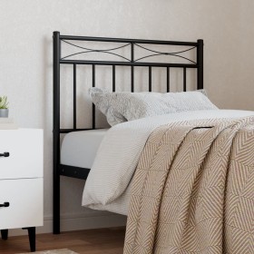 Black metal headboard 75 cm by , Headboards and footboards - Ref: Foro24-373717, Price: 21,99 €, Discount: %