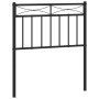 Cabecero de metal negro 75 cm de , Cabeceros y pies de cama - Ref: Foro24-373717, Precio: 21,38 €, Descuento: %