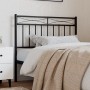 Black metal headboard 100 cm by , Headboards and footboards - Ref: Foro24-373720, Price: 23,15 €, Discount: %