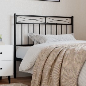 Black metal headboard 100 cm by , Headboards and footboards - Ref: Foro24-373720, Price: 23,99 €, Discount: %