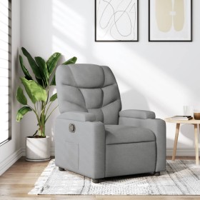 Sillón reclinable de tela gris claro de , Sillones - Ref: Foro24-372441, Precio: 230,99 €, Descuento: %