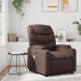 Reclining massage armchair in brown synthetic leather by , Armchairs - Ref: Foro24-372474, Price: 261,02 €, Discount: %