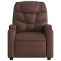 Reclining massage armchair in brown synthetic leather by , Armchairs - Ref: Foro24-372474, Price: 245,25 €, Discount: %