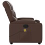 Reclining massage armchair in brown synthetic leather by , Armchairs - Ref: Foro24-372474, Price: 245,25 €, Discount: %