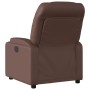 Reclining massage armchair in brown synthetic leather by , Armchairs - Ref: Foro24-372474, Price: 245,25 €, Discount: %