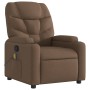 Sillón reclinable con masaje de tela marrón de , Sillones - Ref: Foro24-372457, Precio: 232,88 €, Descuento: %