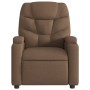 Sillón reclinable con masaje de tela marrón de , Sillones - Ref: Foro24-372457, Precio: 232,88 €, Descuento: %